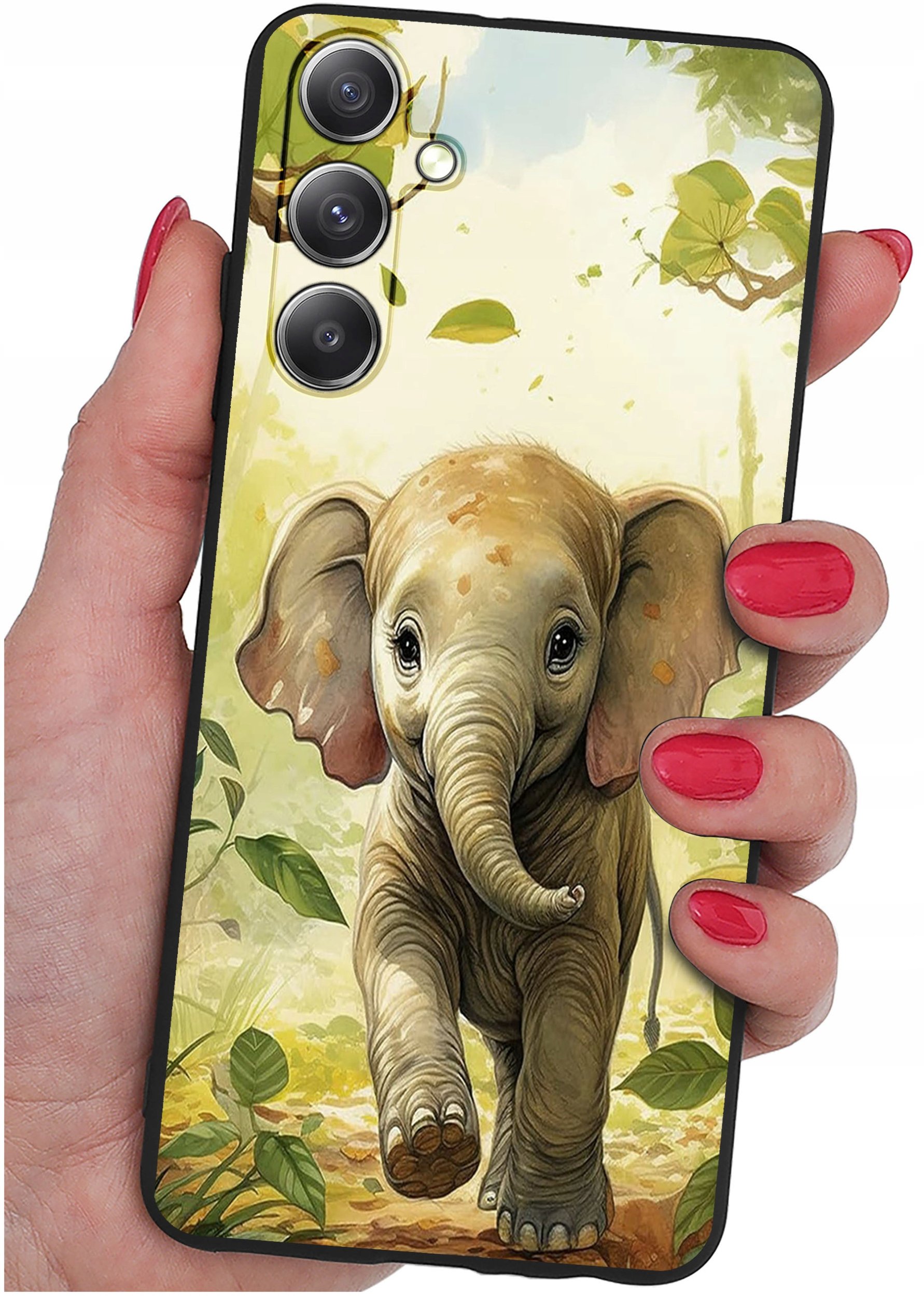 ETUI do Samsung Galaxy S24 WZORY | SILIKONOWE MATT CASE + SZKŁO 9H