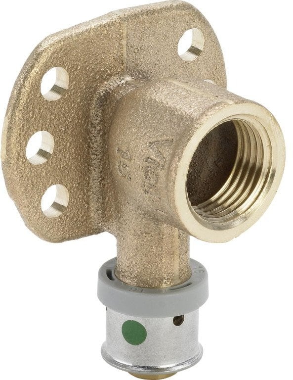 Kolano z lapami 20 x 3/4 braz / blyszczacyŁącznik do rur