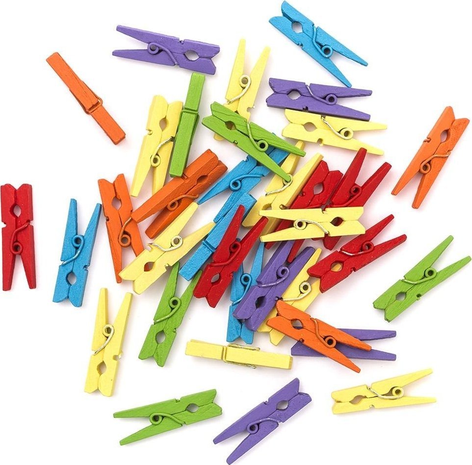 Mini klamerki drewniane Juicy 3cm 30szt