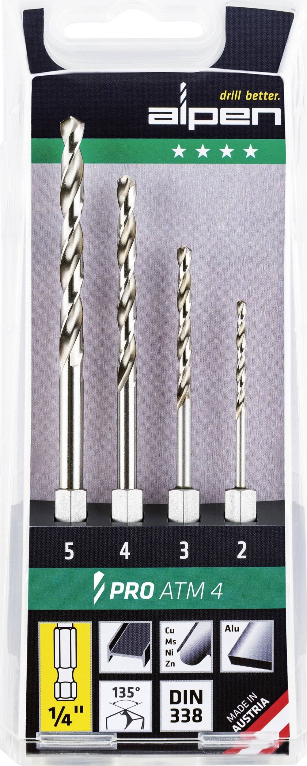 Wiertło Alpen Alpen Cassette HSS Super ATM 4 2-3-4-5