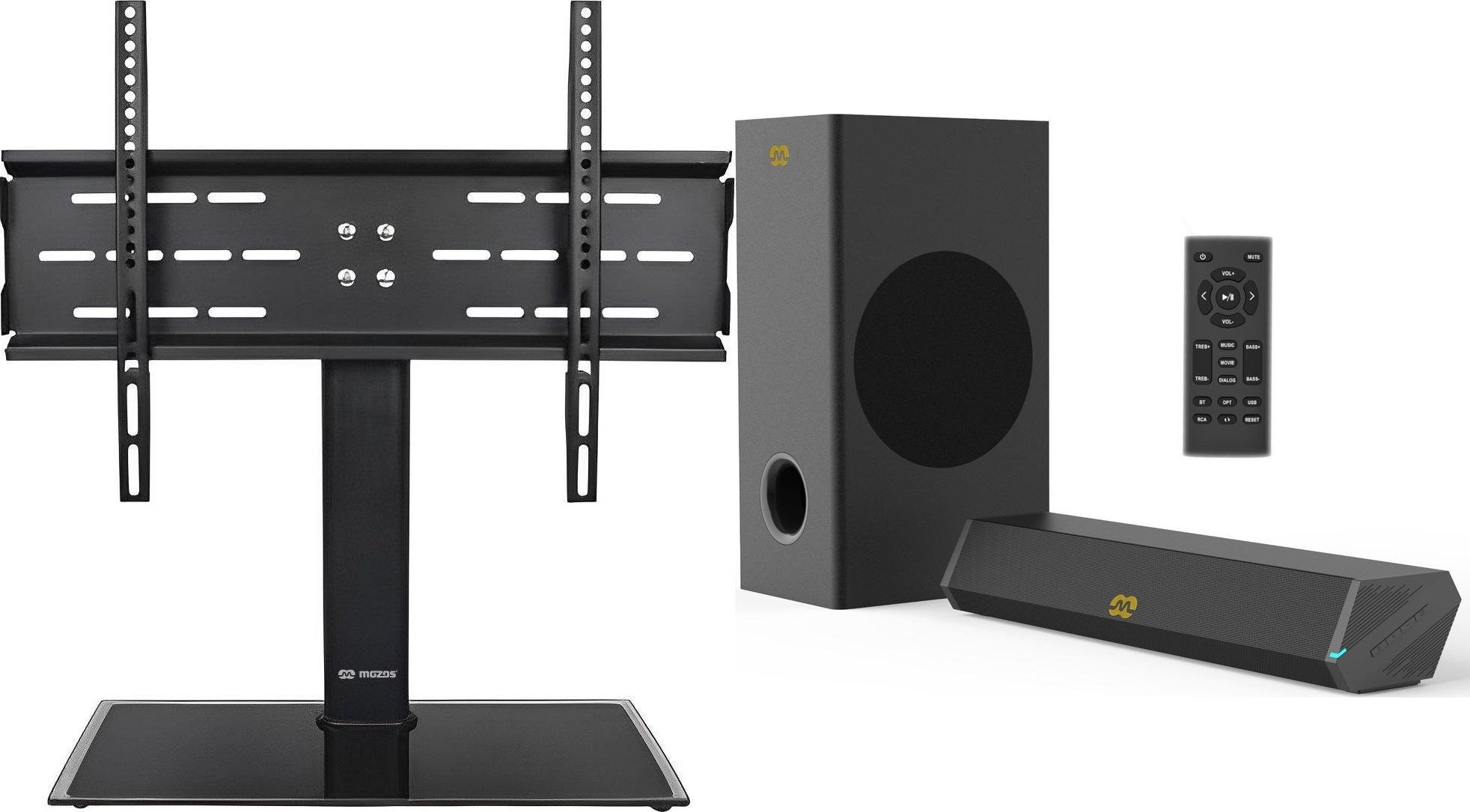 Mozos Mozos Stojak podłogowy Vesa 32'' - 70'' + Głośniki komputerowe GS-BAR BT