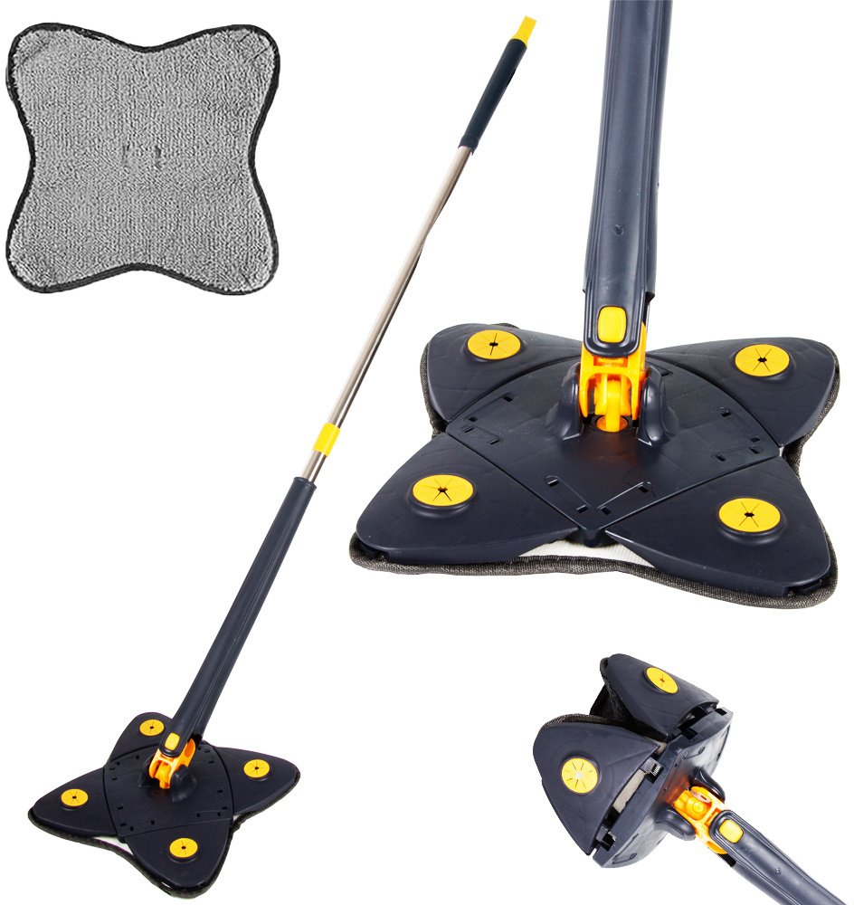 Mop płaski obrotowy do mycia podłóg podłogi z wyciskaczem higieniczny