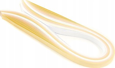 CreativeHobby Paski do quillingu 3 mm - 100 szt - biało-kremowe