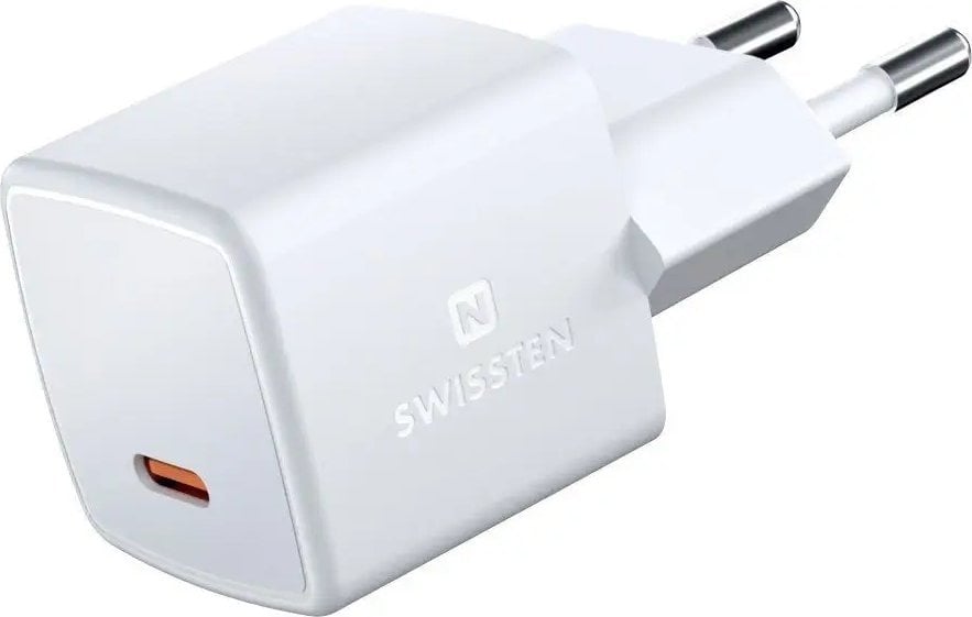 Ładowarka Swissten Gan mini travel charger USB-C 25W Power Delivery