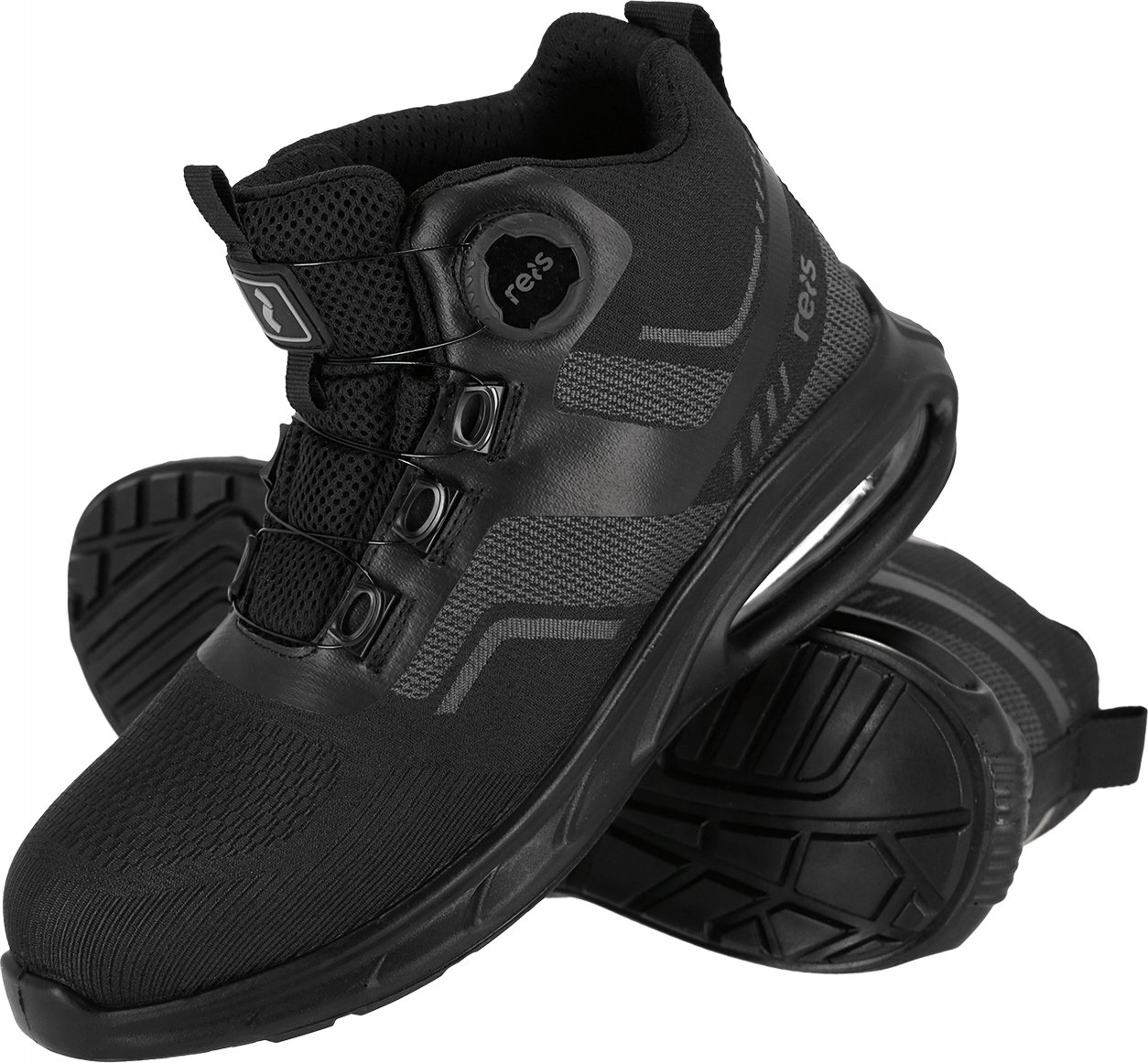 Reis Trzewik but bezpieczny podnosek dzianinowy materiał tekstylny żywica utwardzalna podeszwa antypoślizgowa wkładka antyprzebiciowa męska BRWING-T S