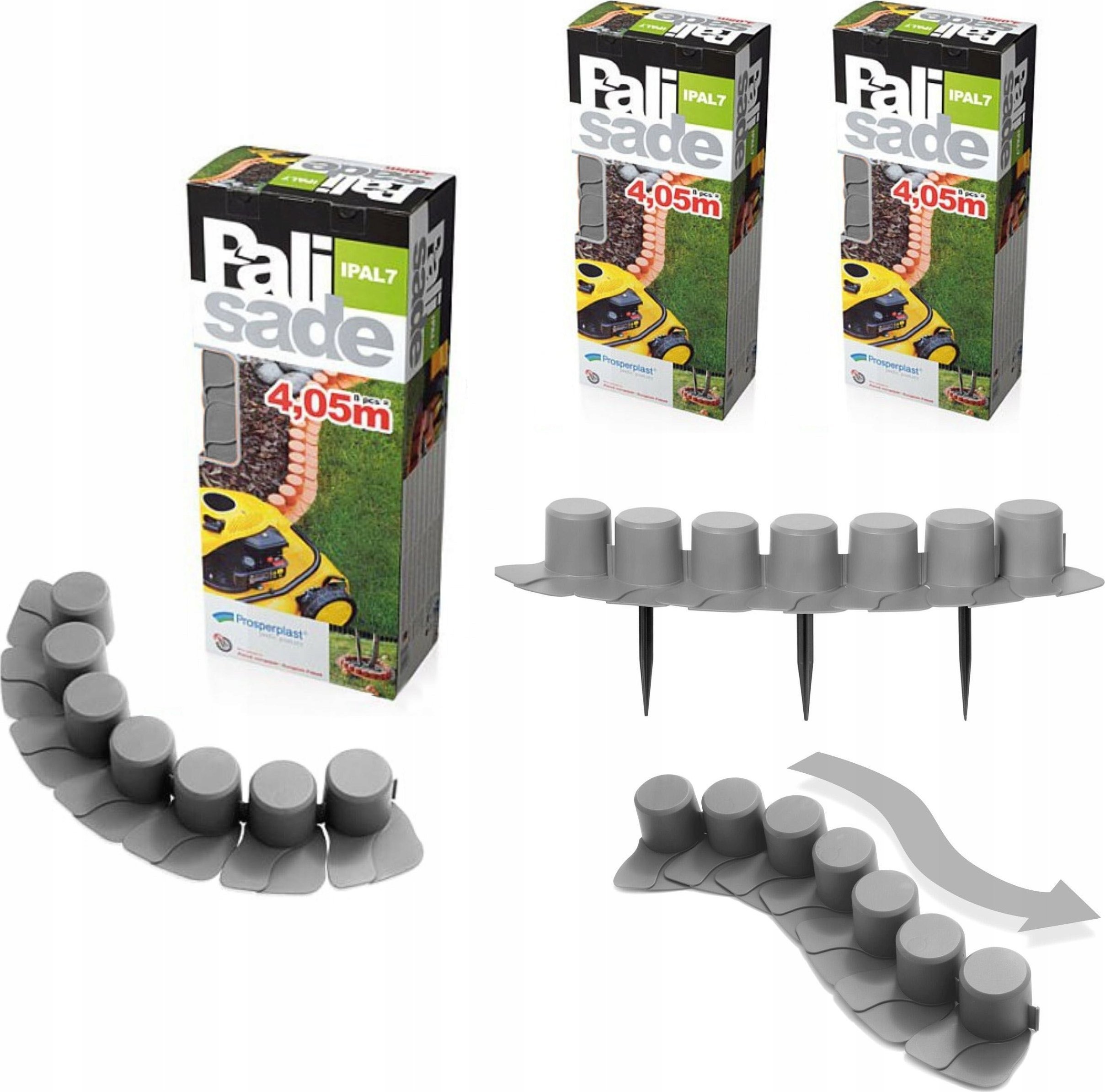 Palisada ogrodowa z kołnierzem IPAL7 12m Płotek