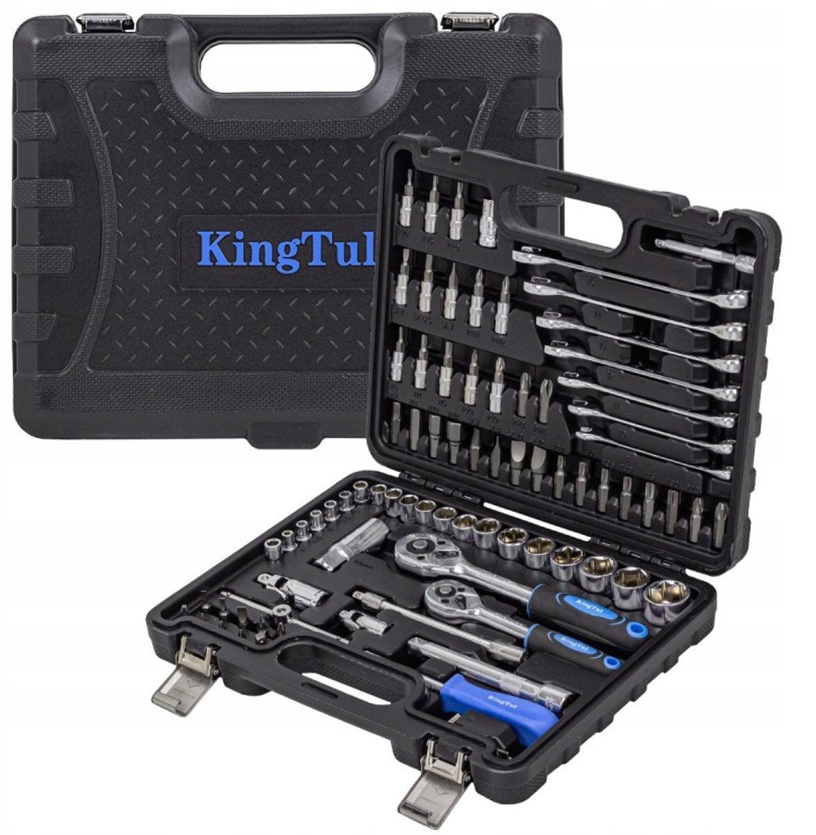 Zestaw narzędzi 82el. 1/4" i 3/8" (6-kątnych) (4-22mm)