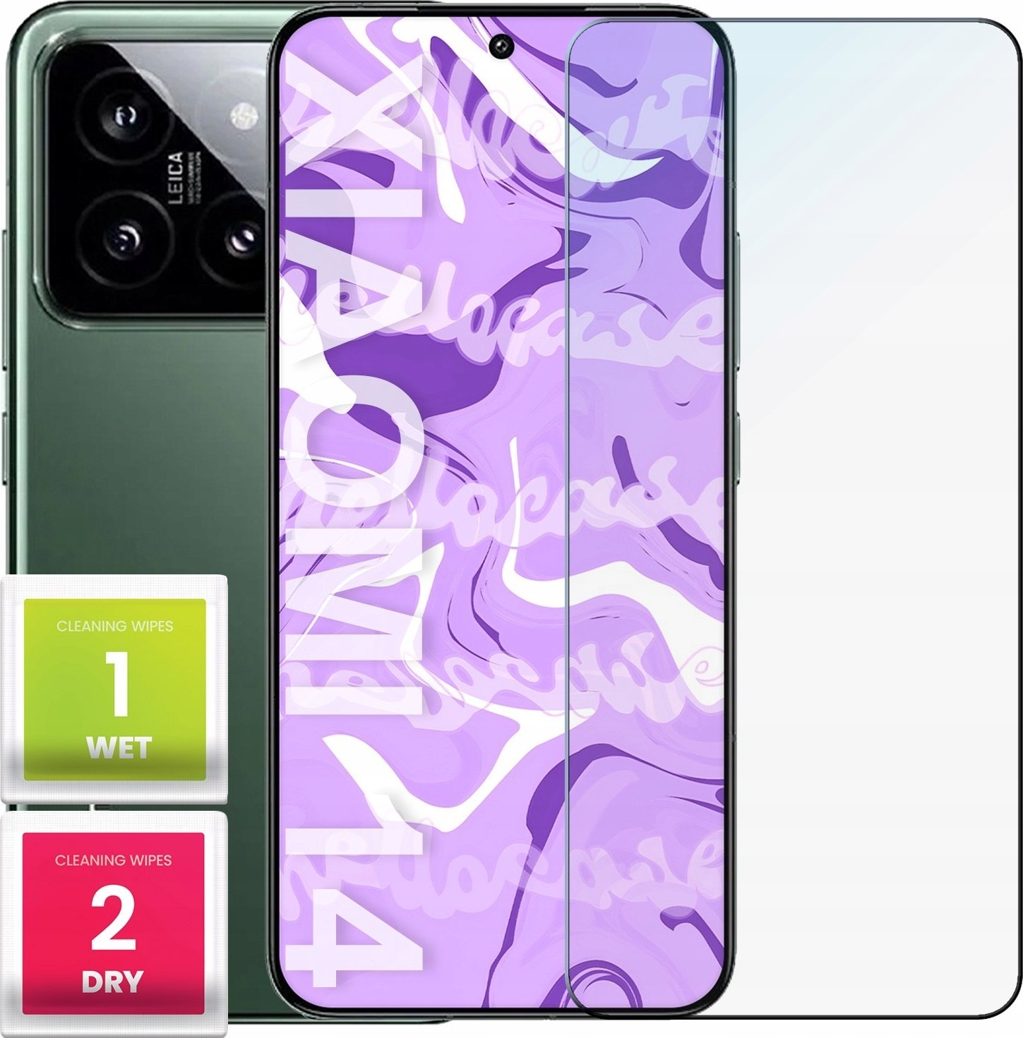 Hello Case Szkło Hartowane do Xiaomi 14 (szybka 9H, płaskie 2.5D, ochronne, szybka)