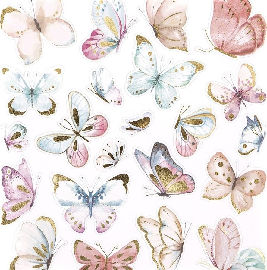 Naklejki boho butterflies 22szt