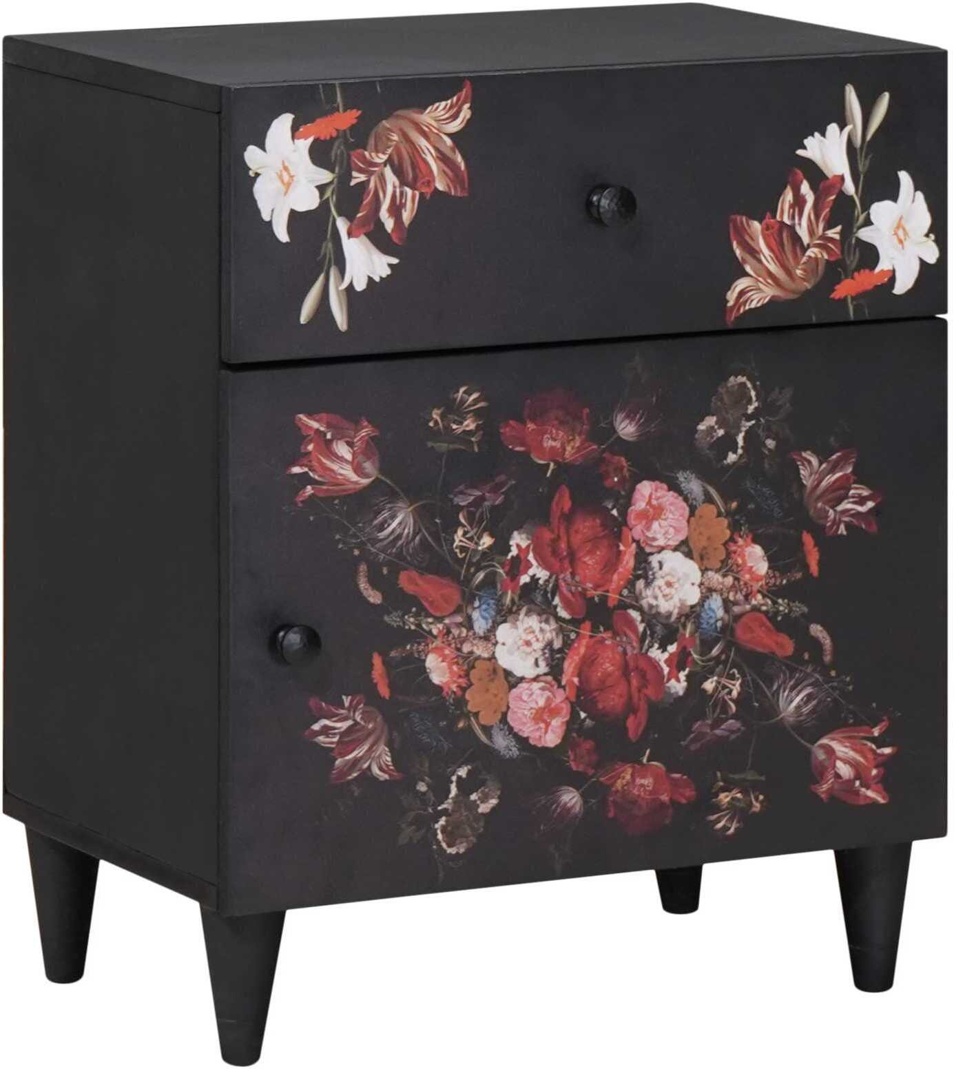 vidaXL Stolik nocny Wielokolorowy 50 x 33 x 60 cm Drewno mango