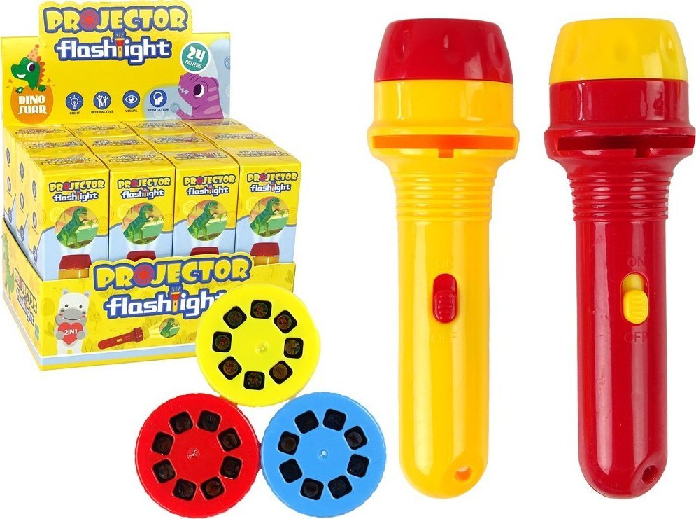 LeanToys Projektor dla Dzieci 3 Wymienne Płytki