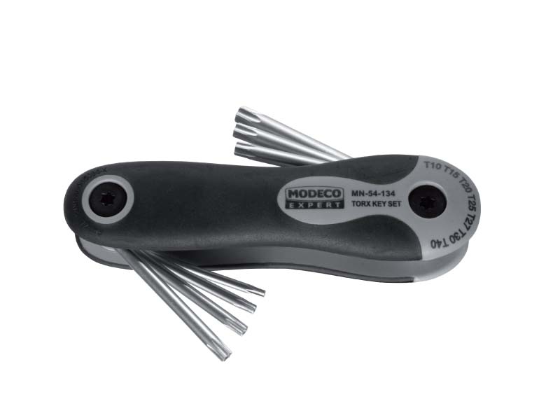 Modeco Zestaw kluczy trzpieniowych torx wielofunkcyjne T10-T40 7szt. (MN-54-134)