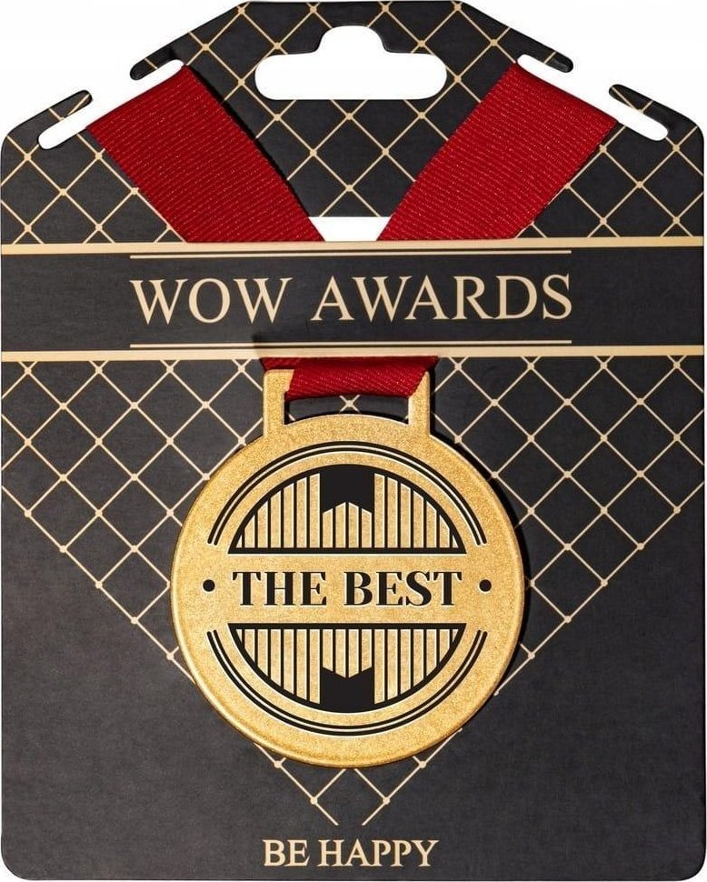 Medal prezentowy z napisem The best