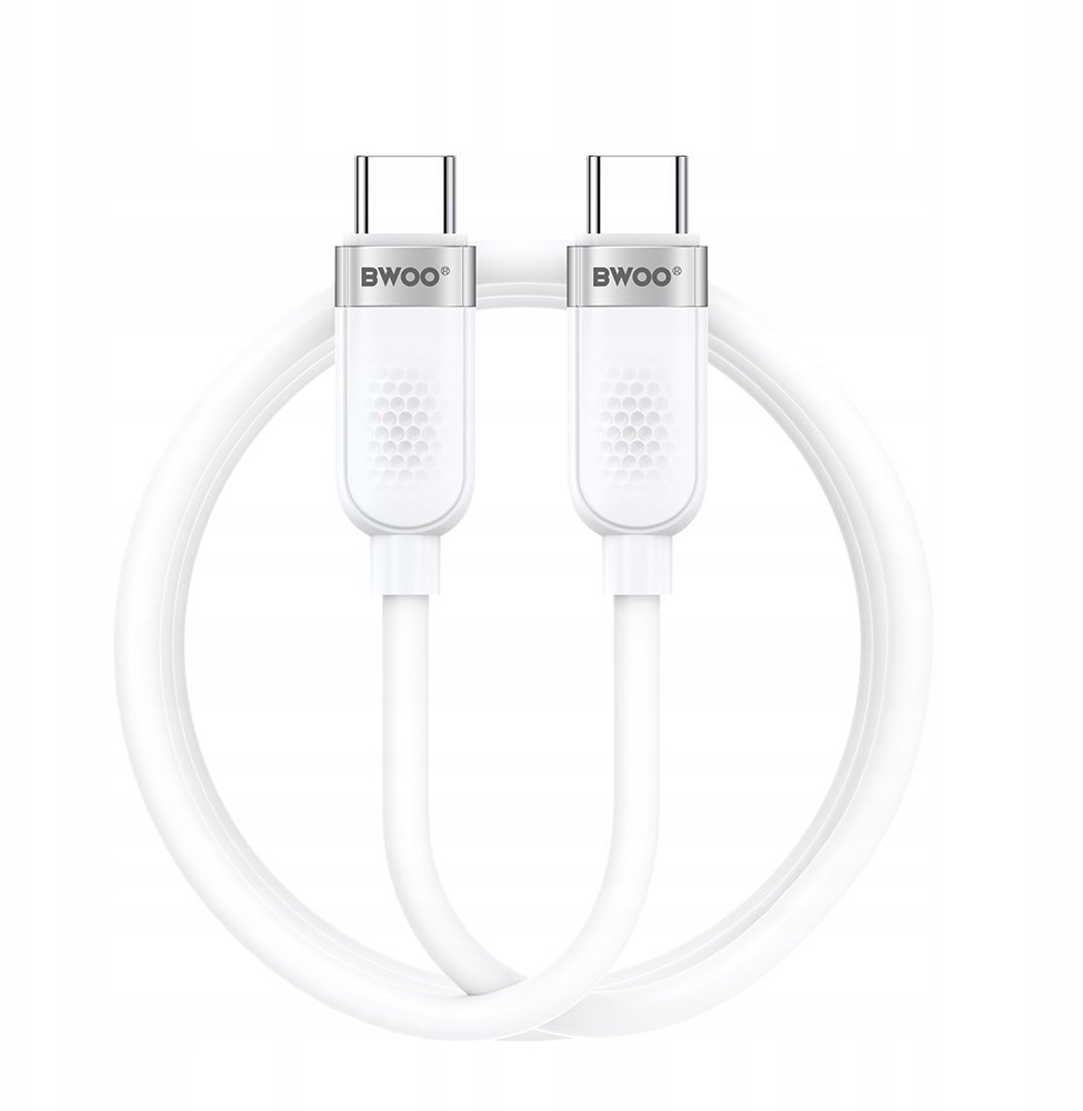 BWOO kabel 65W USB-C - USB-C 1m biały