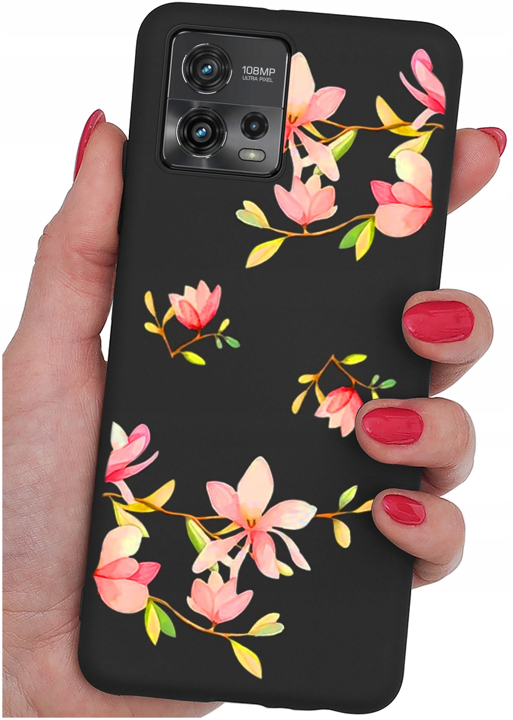 Etui do Motorola Moto G72 WZORY |SILIKONOWE MATT CASE + SZKŁO 9H