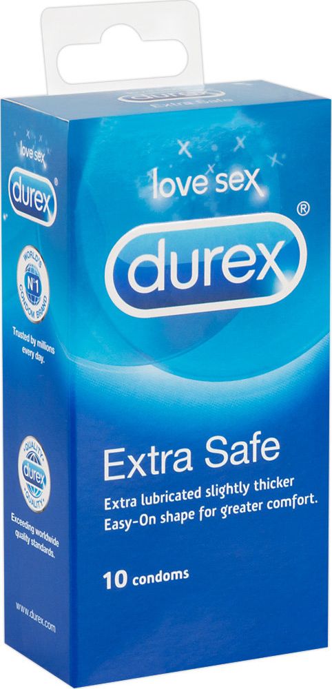 Durex Durex prezervatyvai Extra Safe, 10 vnt.