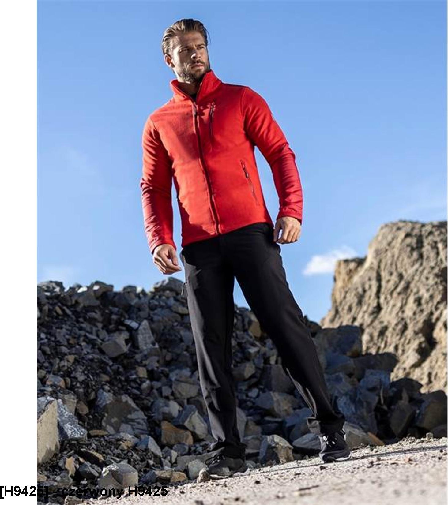Ardon BLUZA 4TECH - ARDON designerska męska bluza polarowa ARDON fleece 100% poliester, 250 g/m2 - czerwony H9425 3XL