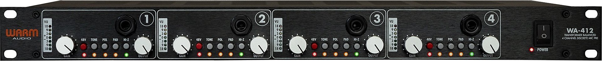 WARM AUDIO Warm Audio WA-412 - 4-kanałowy Preamp Mikrofonowy