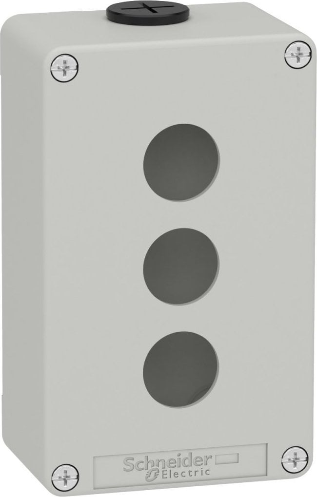 Schneider Electric Harmony XAP Kaseta sterownicza pusta szara 3 otwory XAPD2203