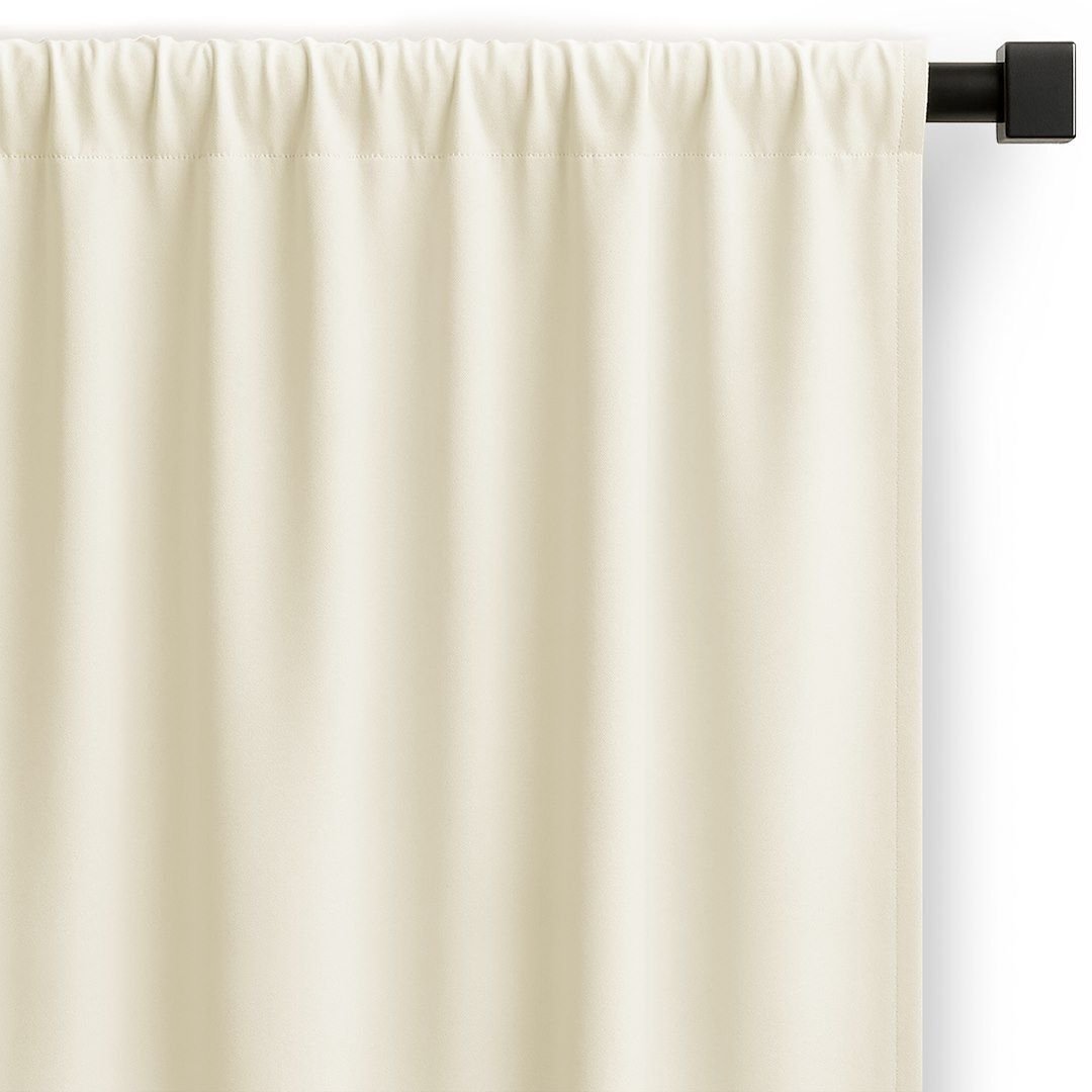 Zasłona gotowa CARLI na taśmie gładka 140x250 kremowa do salonu Restilo