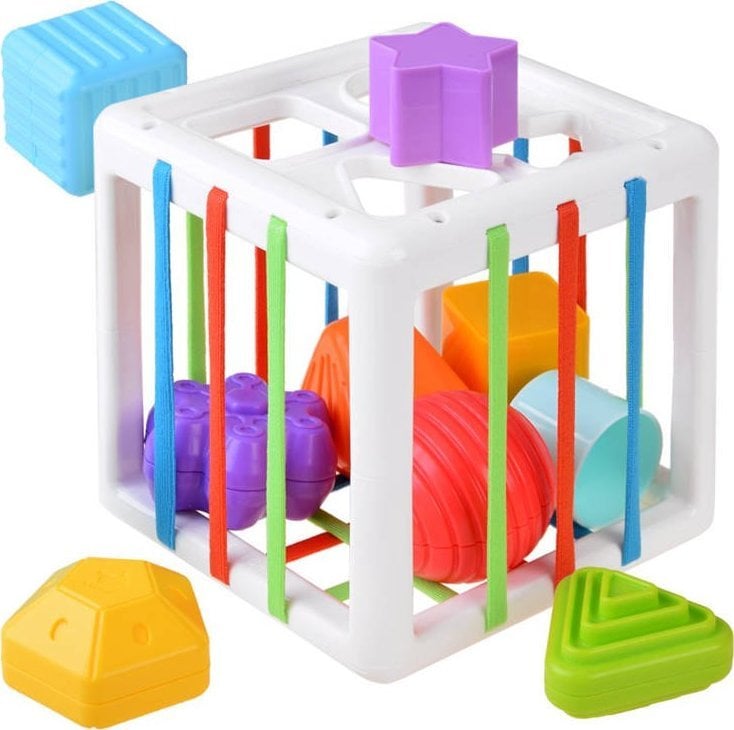 Jokomisiada Kostka sorter zabawka dla maluszka gumki ZA4310