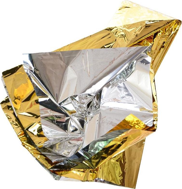 MFH Folia Życia Koc Termiczny Złota-Srebrna