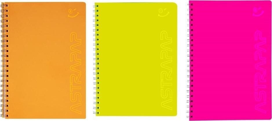 Astra Kołozeszyt A5/80K kratka Fluo ASTRA
