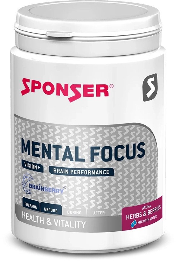 Suplement SPONSER MENTAL FOCUS Herbs&Berries Puszka 150g (NEW 2025)