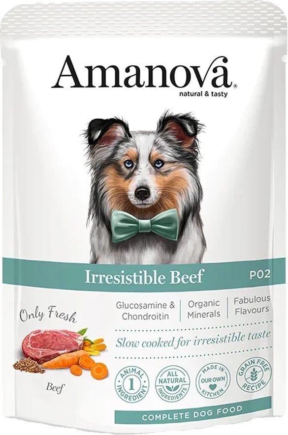 Amanova Dog Adult Irresistible Beef - wołowina saszetka 100g [P02]