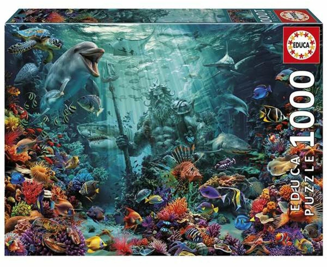 Układanka puzzle Educa Poseidon in a Coral Reef