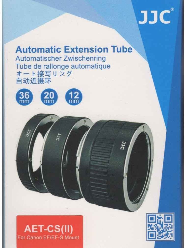 Zestaw pierścieni macro JJC AET II do Canon EF/EF-S z przeniesieniem automatyki