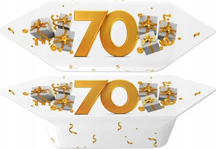 B&B Słodycze z Pomysłem Krówki na 70 urodziny prezent dla gości 1 kg