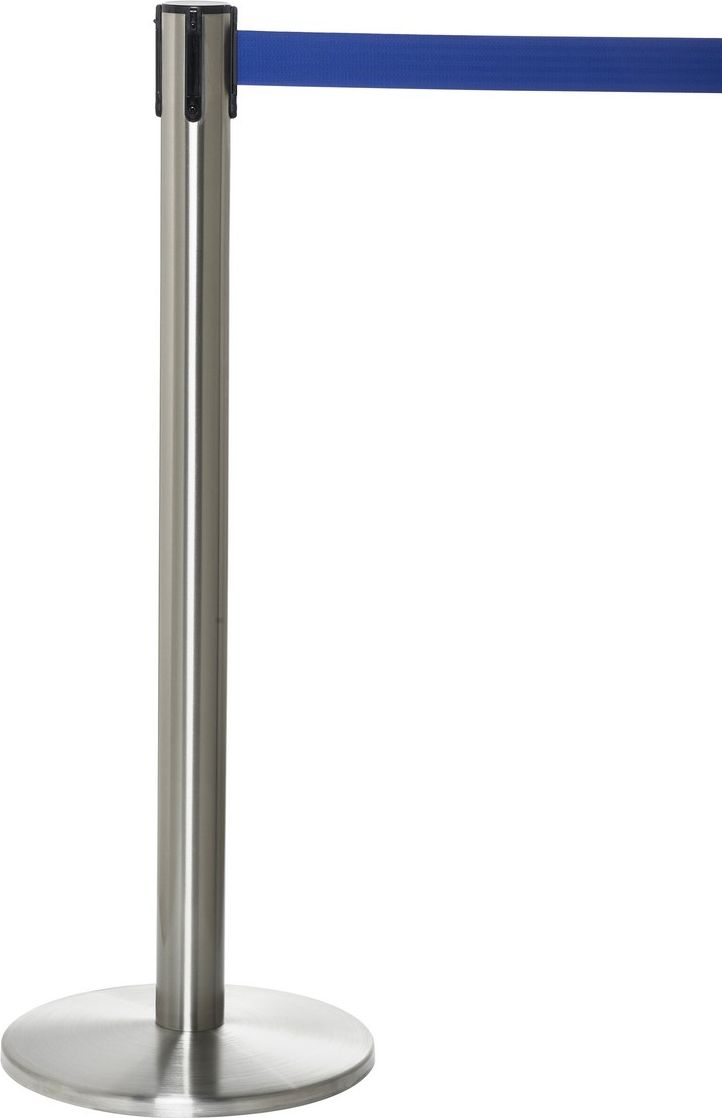 Tensator Pachołek/słupek Advance z rozwijaną taśmą odgradzającą, stal nierdzewna szczotkowana (Taśma 2,30m)