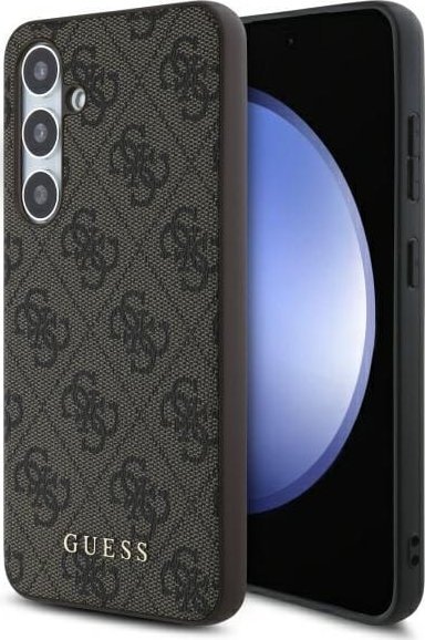 Guess GUHCS24FEG4GFBR S24 FE S721 brown/brown hardcase 4G Metal Gold Logo