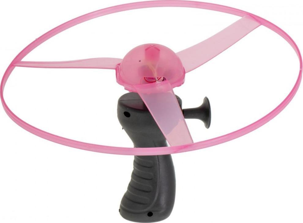 KIK Wyrzutnia latający dysk UFO śmigło LED