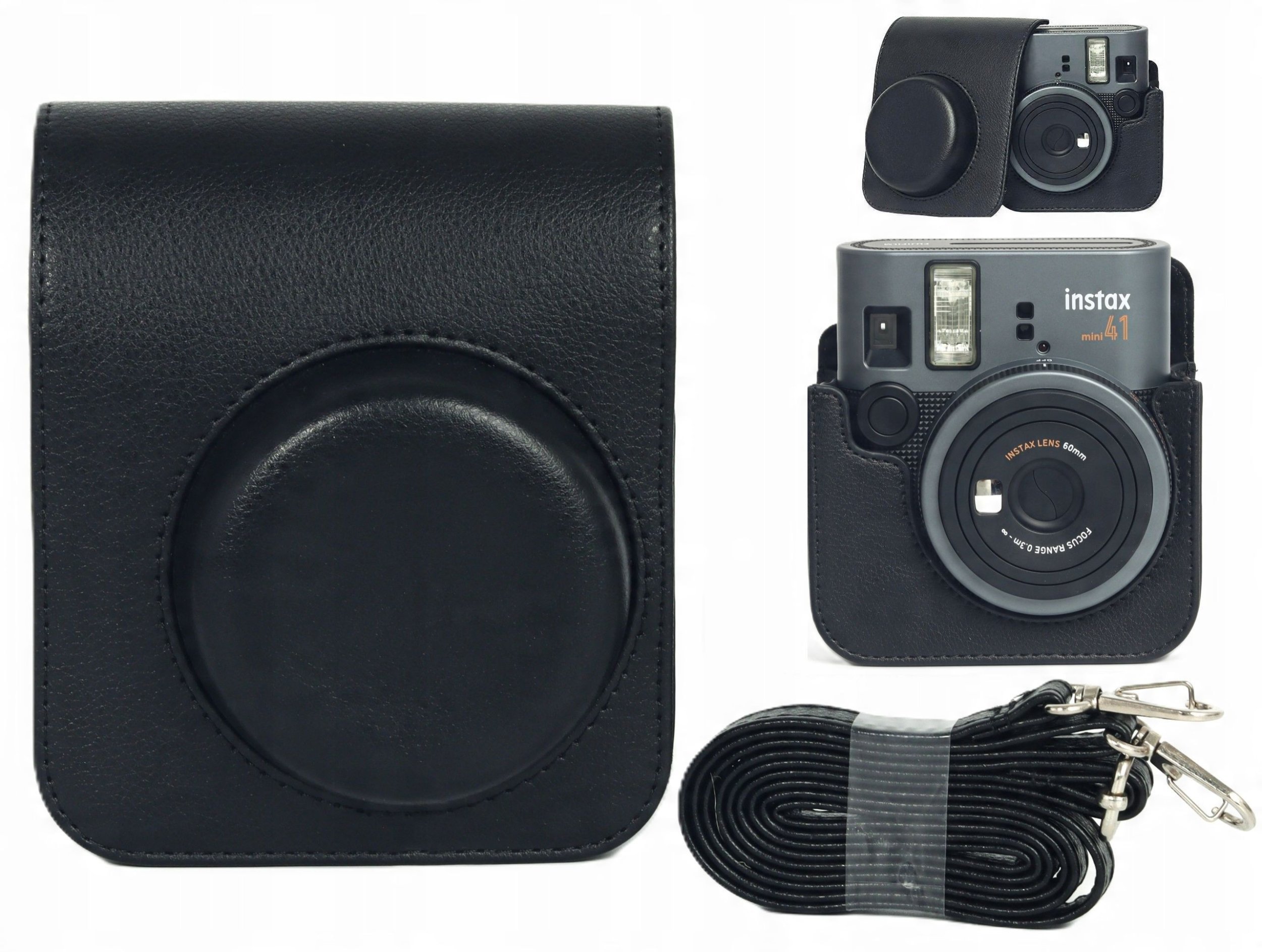 Futerał Etui Pokrowiec Case Na Aparat Do Aparatu Fujifilm Instax Mini 41 / Czarny
