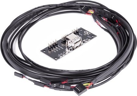 Alphacool Front I/O-Panel z USB 2.0, z kablem do obudowy serwera