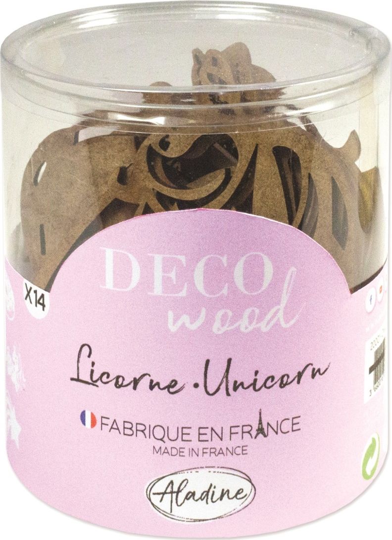Aladine Drewniane Ozdoby Jednorożce