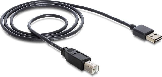 Kabel USB Delock USB-A - USB-B 2 m Czarny (83359)