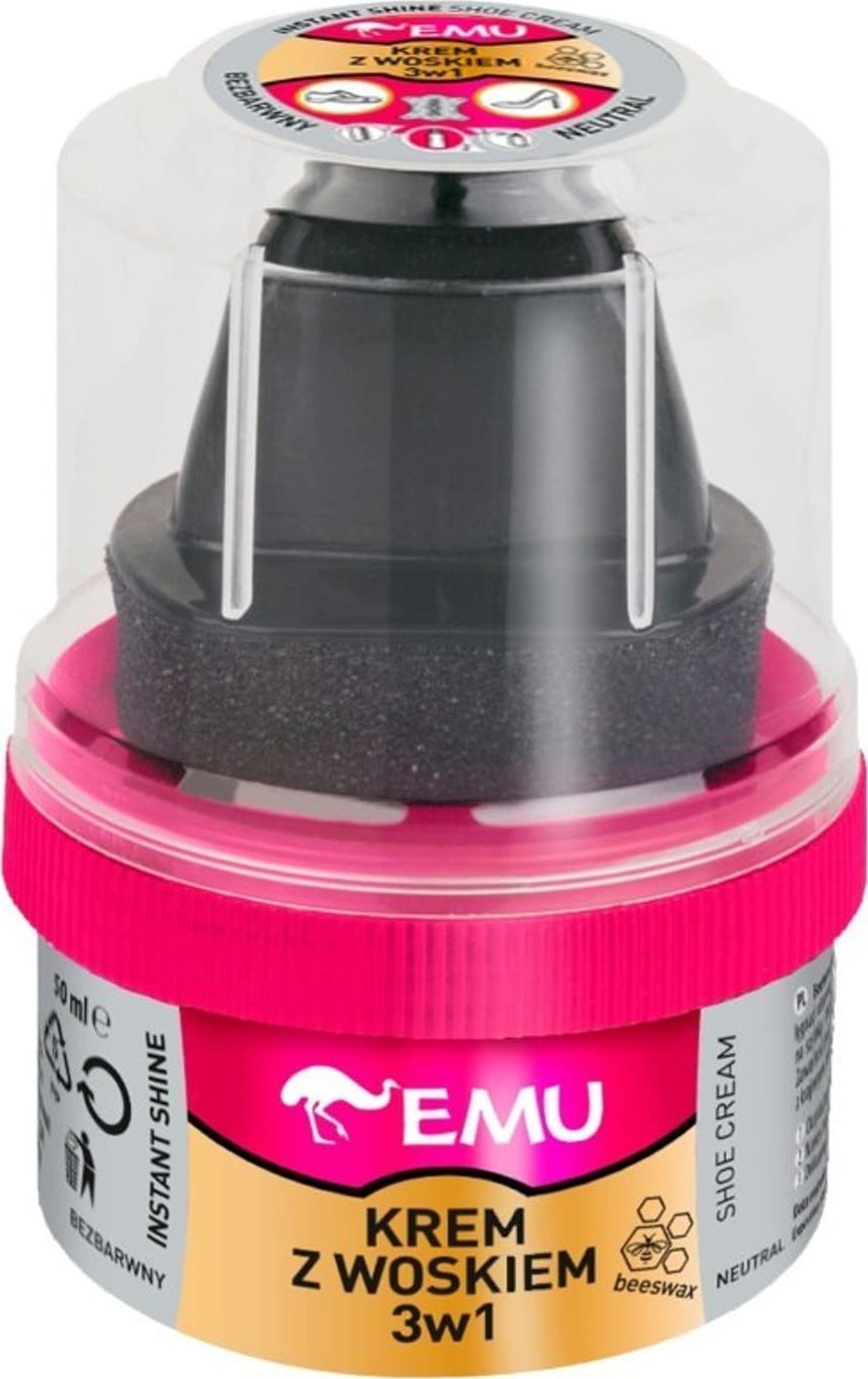 Vaco EMU Krem do butów z woskiem 3w1 - bezbarwny 50ml