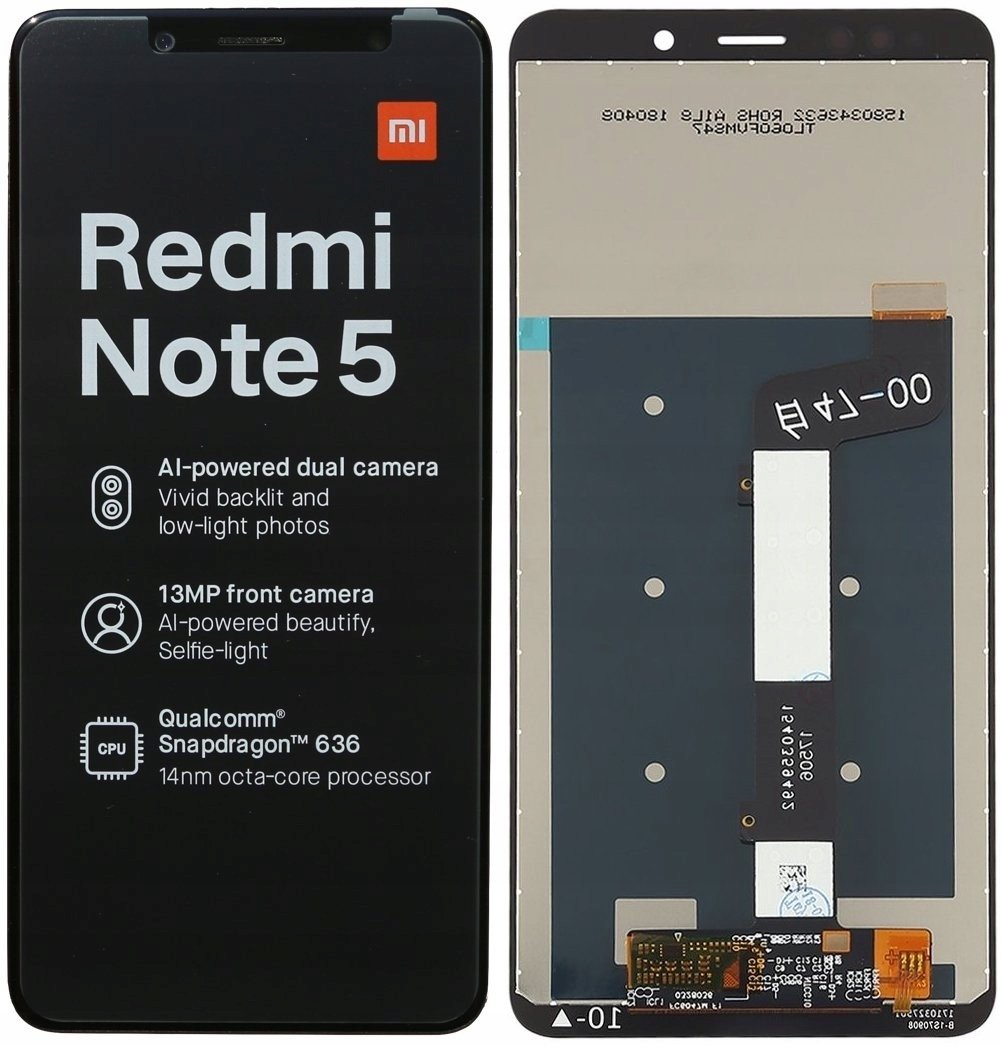 WYŚWIETLACZ LCD Dotyk Xiaomi Redmi Note 5 czarny