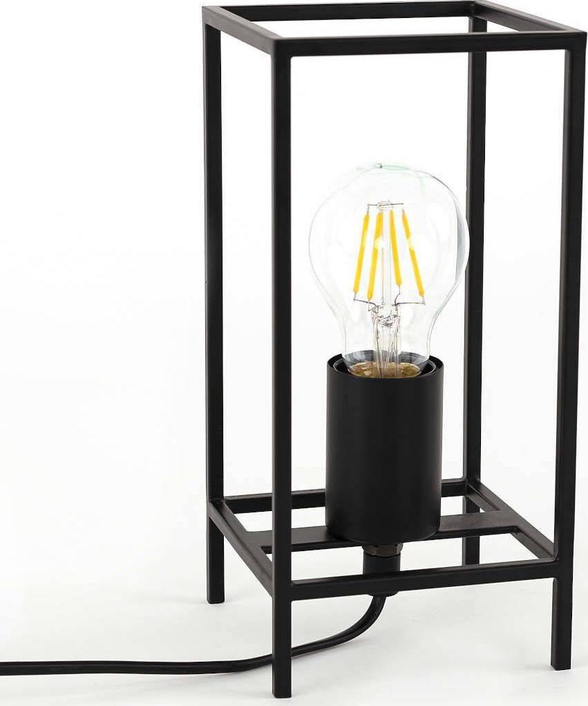 Lampa stołowa Italux Industrialna LAMPKA stojąca MELANDO TB-3343-1S-BK Italux stołowa LAMPA gabinetowa czarna