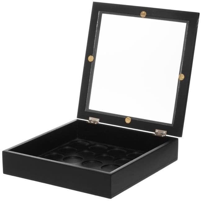 4Living dėžutė kavos kapsulėms, 24x24 cm, juoda