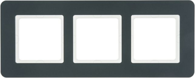 Hager Ramka 3-krotna antracyt aksamit lakierowany Q.7 10136186