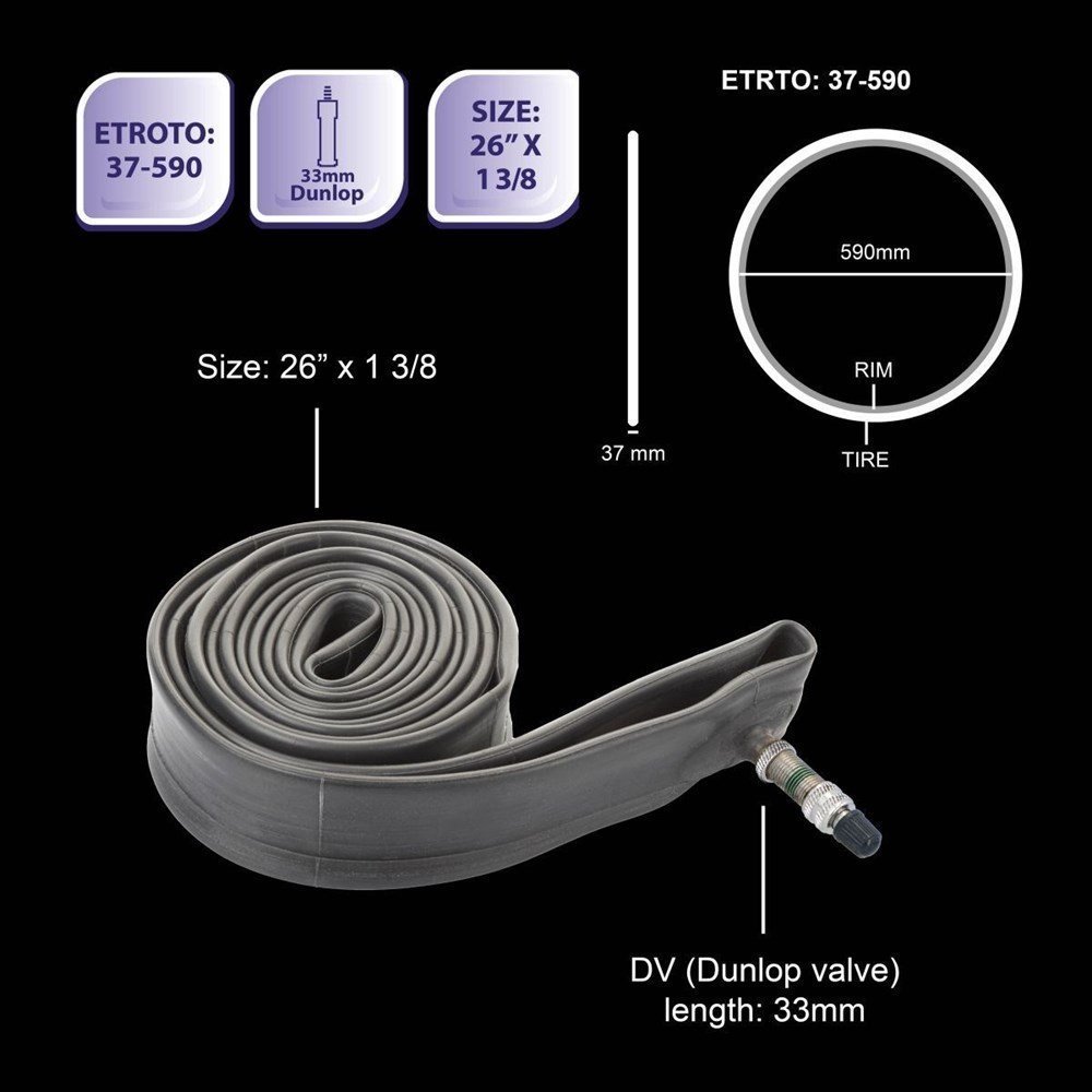 Bicycle Gear Dętka rowerowa 26x1,3/8 DV!