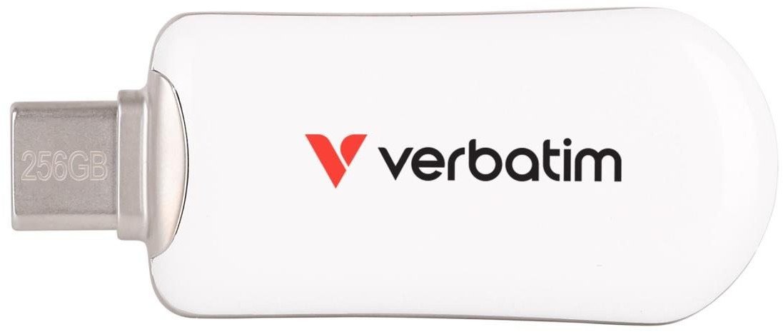 Pendrive Verbatim Plectra 256GB USB-C 3.0 White