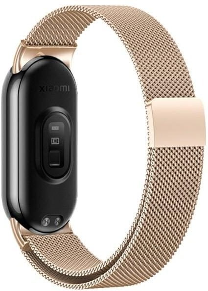 Beline pasek Mi Band 9/8 Magnetic różowo-złoty/rosegold