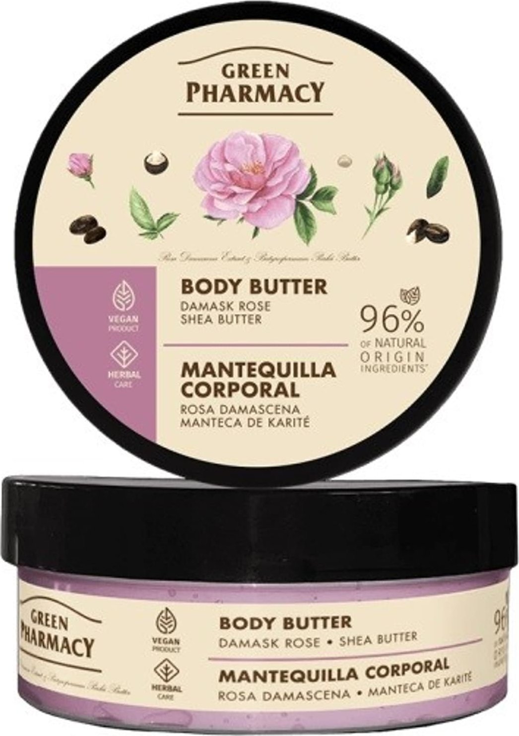 Green Pharmacy GREEN PHARMACY Multi Masło do ciała Róża damasceńska i Masło shea 200 ml
