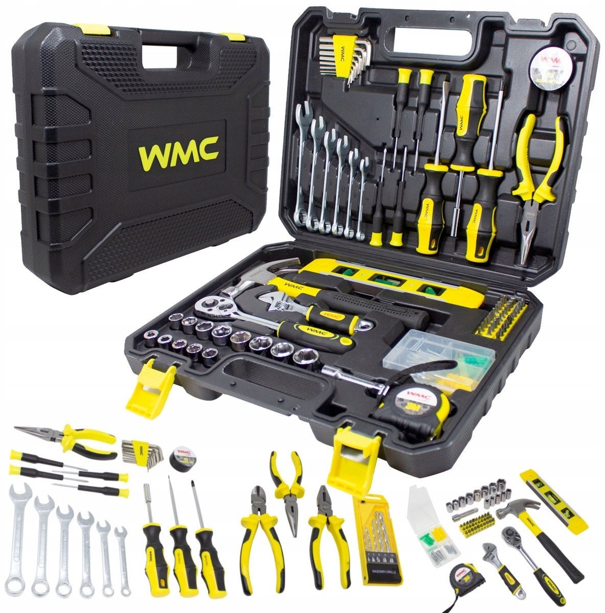 WALIZKA NARZĘDZIOWA ZESTAW NARZĘDZI 3/8 " 108 EL.