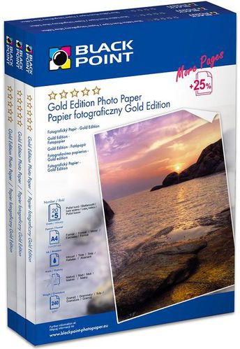 Black Point Papier fotograficzny do drukarki A6 (PFA6G230B)